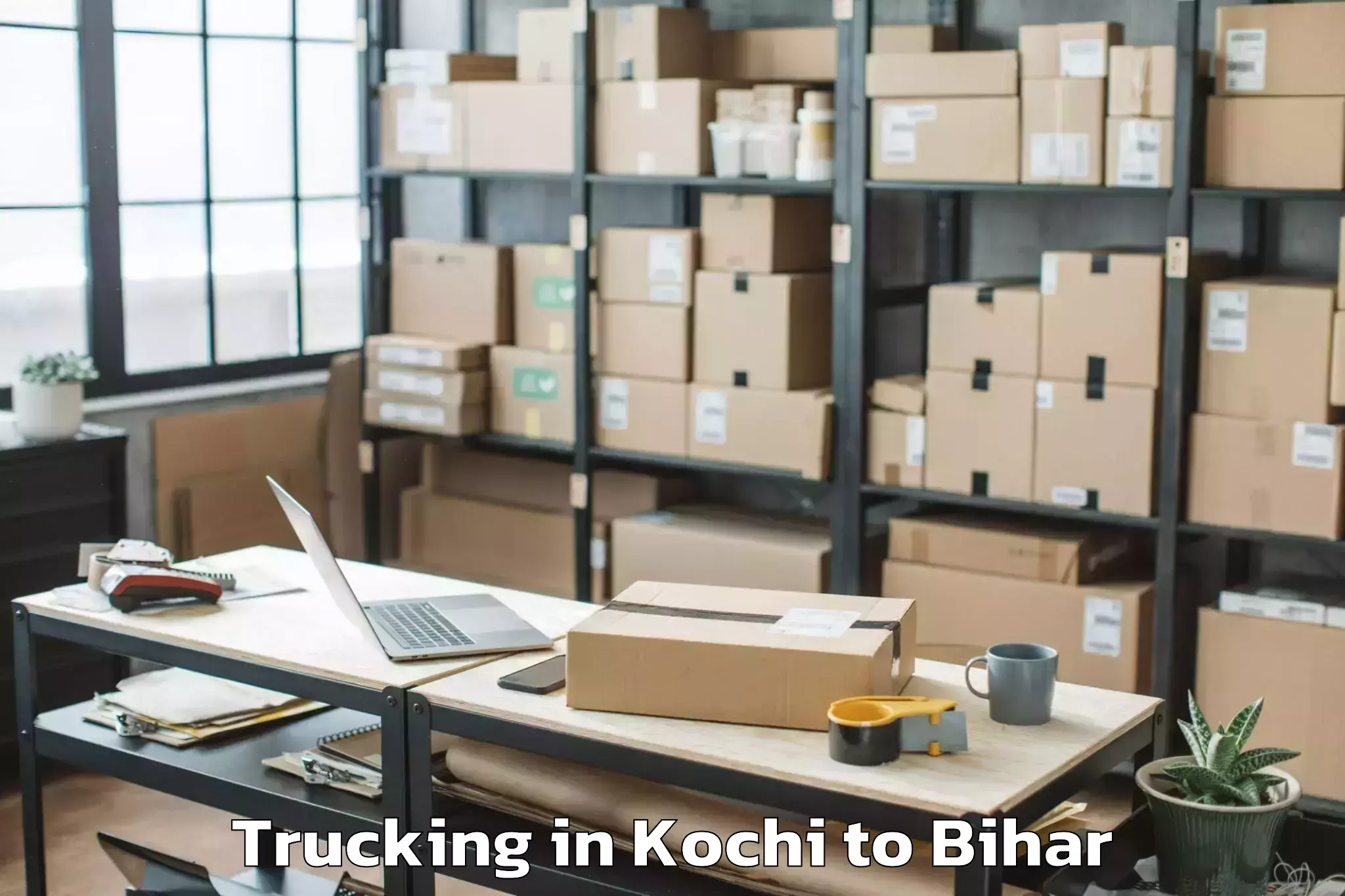 Leading Kochi to Shergarh Trucking Provider